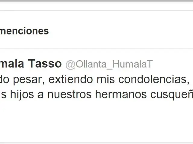 Ollanta Humala envió condolencias por accidente en el Cusco