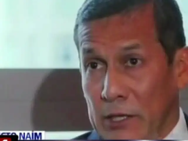 Ollanta Humala asegura que carisma de Nadine inquieta a políticos tradicionales