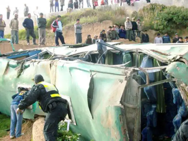 Jauja: volcadura de bus interprovincial deja un muerto y al menos 26 heridos