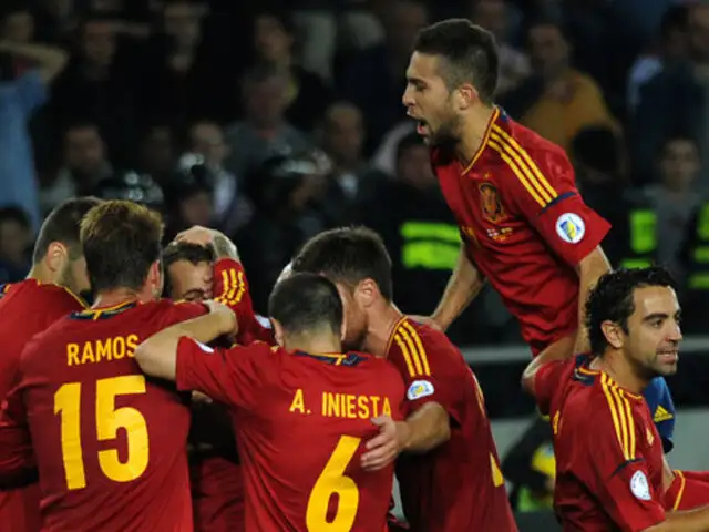 Bloque Deportivo: España derrotó 2-0 a Georgia y clasificó a Brasil 2014