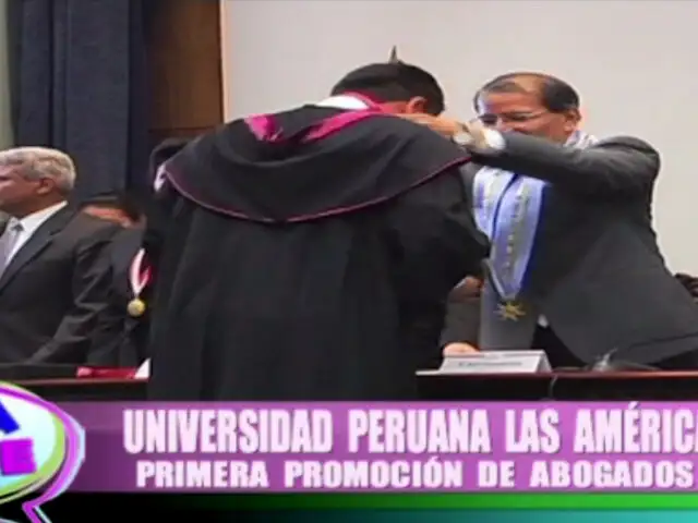 Egresa primera promoción de abogados PNP de la Universidad Las Américas