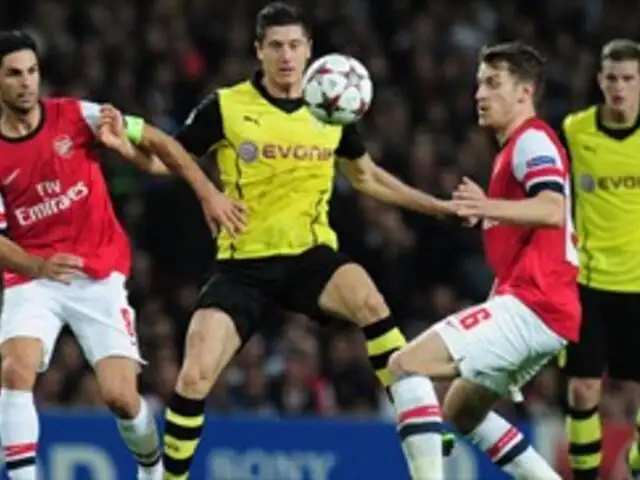 Arsenal cayó de local por 1-2 frente al Borussia Dortmund