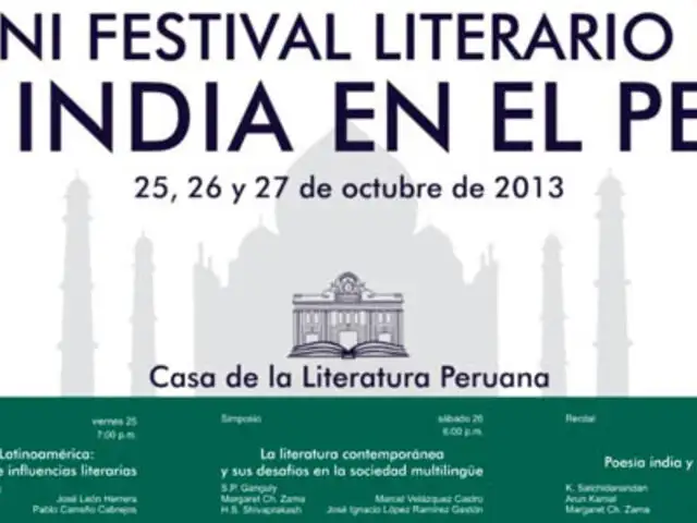 Mini festival literario de la India en el Perú en la Casa de la Literatura