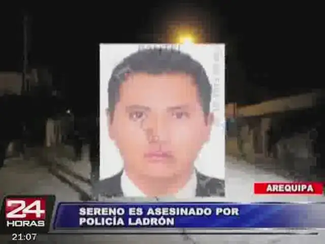 Arequipa: policía mata a sereno y deja dos personas heridas