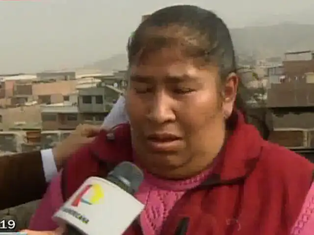 SJL: Madre de niño quemado durante incendio pide ayuda ante desalojo