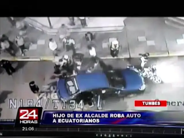 Tumbes: hijo de exalcalde de Aguas Verdes detenido tras robar auto a ecuatorianos