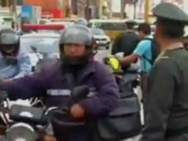 Policía realiza operativos para atrapar a ladrones motorizados en Lima