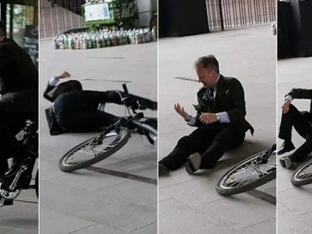 Chile: Candidato sufrió estrepitosa caída en bicicleta al llegar al debate presidencial