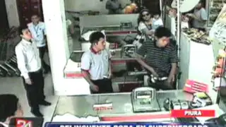 Piura: cámaras de seguridad registran robo a caja registradora en supermercado