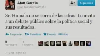 Alan García retó a un debate público a Ollanta Humala sobre política social