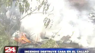 Callao: incendio destruye vivienda repleta de objetos reciclados