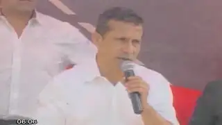 Ollanta Humala pidió unión de los peruanos para defender programas sociales