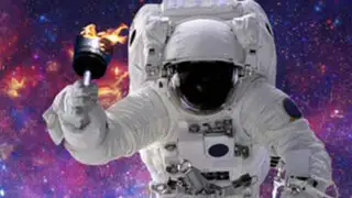Astronautas llevan antorcha de los Juegos Olímpicos al espacio