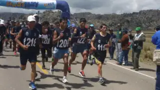 Paulino Canchanya e Inés Melchor se impusieron en maratón Meseta del Bombón