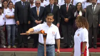 Juegos Bolivarianos: Humala y Susana Villarán recibieron antorcha olímpica