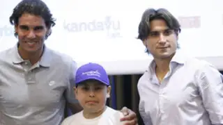 Niño con leucemia cumplió sueño de conocer a Rafael Nadal