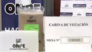 Onpe trasladó material para elecciones complementarias de este domingo