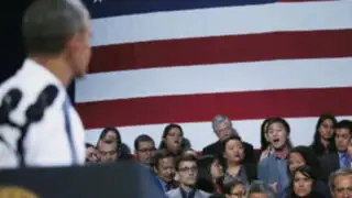 VIDEO: joven interrumpe a Barack Obama y pide a gritos que pare las deportaciones