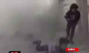 VIDEO: niños sirios son víctimas de bombardeo en plena entrevista