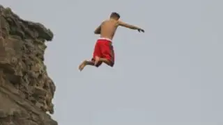 Justin Bieber hizo noticia al lanzarse al mar desde un acantilado