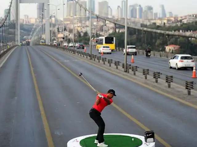 Jugador de golf realizó lanzamiento de una pelota desde Asia hasta Europa