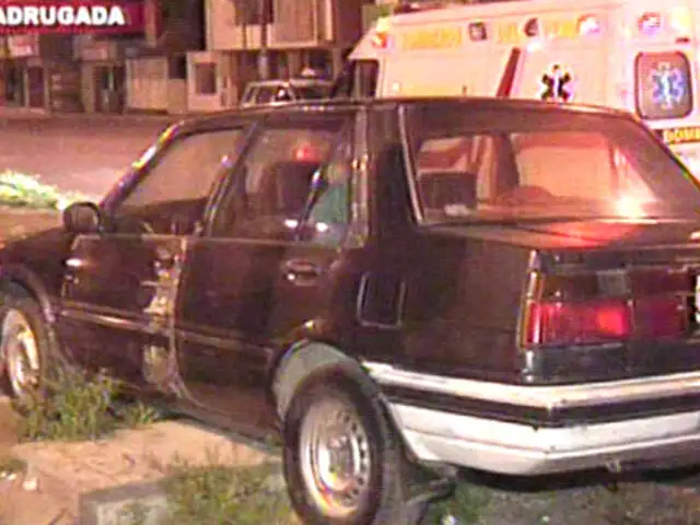 Los Olivos: policía en aparente estado de ebriedad ocasionó accidente vehicular