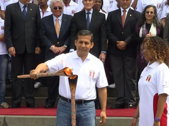 Juegos Bolivarianos: Humala y Susana Villarán recibieron antorcha olímpica