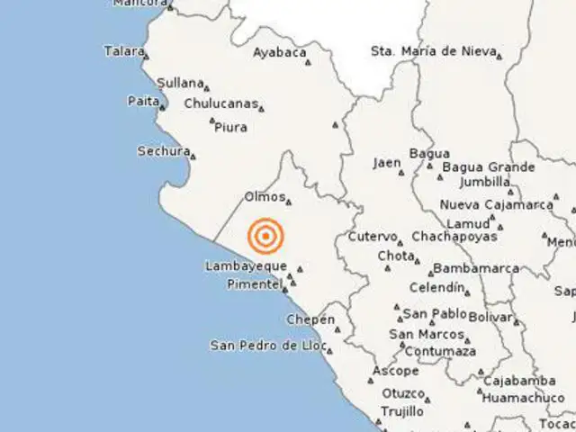 Lambayeque: sismo de 5,3 grados causó pánico en la población de Chiclayo