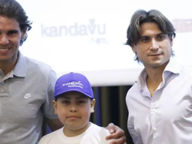 Niño con leucemia cumplió sueño de conocer a Rafael Nadal