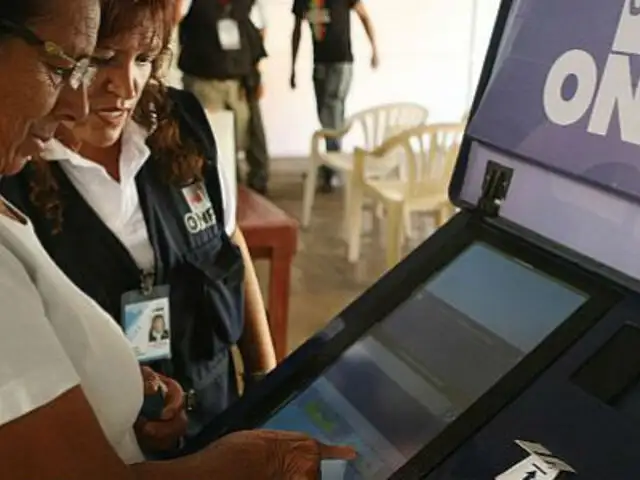 ONPE: los resultados al 100% en siete distritos con el voto electrónico