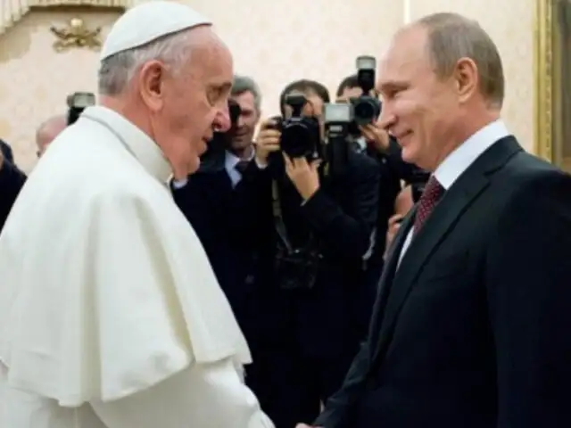 Papa Francisco debatió conflicto en Siria con presidente ruso Vladimir Putin