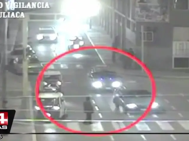 VIDEO: mototaxista en estado de ebriedad atropelló a transeúnte en Juliaca