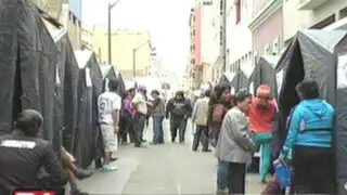 Instalan carpas para más de 100 damnificados en incendio del Centro de Lima