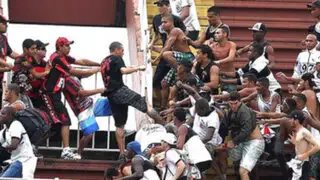 Brasil: un muerto y cuatro heridos tras batalla campal entre hinchas en estadio