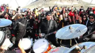 VIDEO: Metallica realizó insólito concierto bajo cero en la Antártida