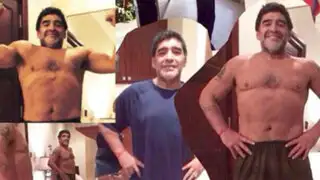 Diego Armando Maradona luce esbelta figura tras bajar 20 kilos