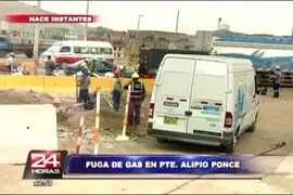 Fuga de gas por rotura de tubería generó gran alarma en San Juan de Miraflores