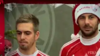 VIDEO: Pizarro se vistió de Papá Noel y cantó villancicos con el Bayern Munich