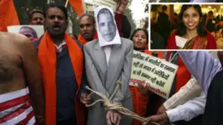 India: Cientos protestaron contra EEUU por detención y maltrato a su diplomática