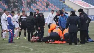 VIDEO: provoca escalofriante lesión en fútbol rumano y solo le sacan amarilla