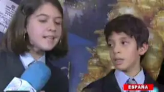 Niño de origen peruano cantó el número ganador de la lotería en España