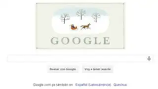 Google desea felices fiestas con "doodle" navideño