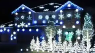 Bloque Navideño: hombre decoró la fachada de su casa con asombroso juego de luces