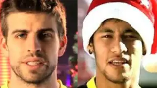 Bloque Deportivo: Neymar y Piqué enviaron mensaje navideño a hinchas del Barcelona