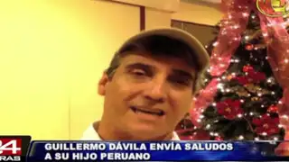 VIDEO: Guillermo Dávila le mandó un mensaje por Navidad a su hijo peruano
