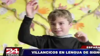 Niños que ‘cantan’ villancicos en lenguaje de signos causan furor en España