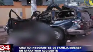 Cajamarca: 4 integrantes de una familia murieron en accidente vehicular