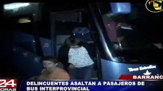 Barranca: delincuentes asaltaron bus interprovincial con 45 pasajeros