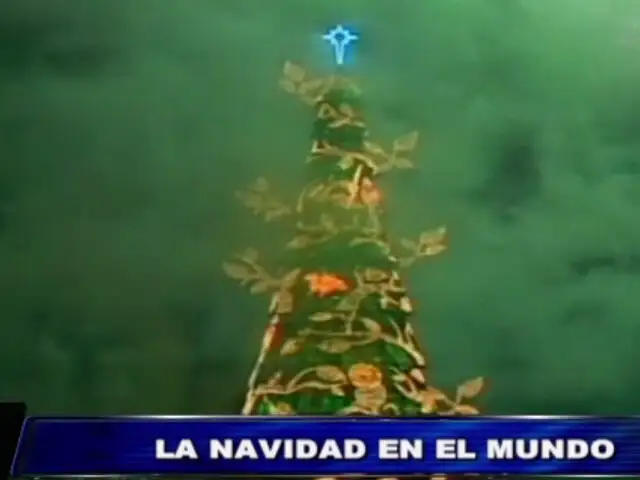 Brasil: encienden el árbol flotante de Navidad más alto del mundo