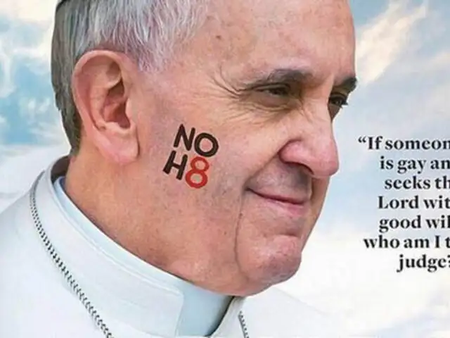 Revista gay elige al Papa Francisco como “el hombre del año”